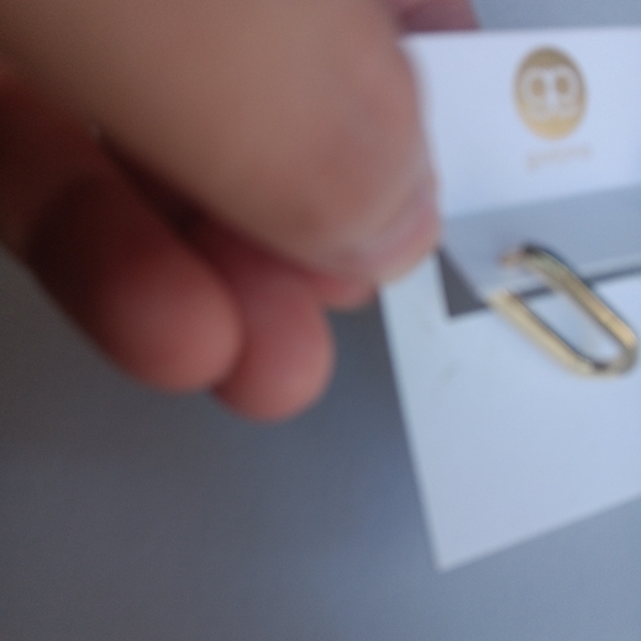 Gorjana Gold Plated Parker Huggies Earrings Retro-inspired Style High Finish - Picture 4 of 6